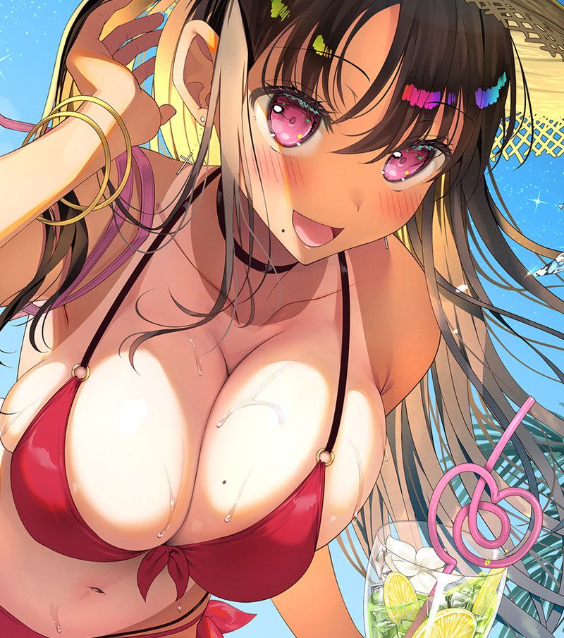 [100 sheets] summery blue sky and swimsuit beautiful girl's non-erotic secondary image summary Part 2 81