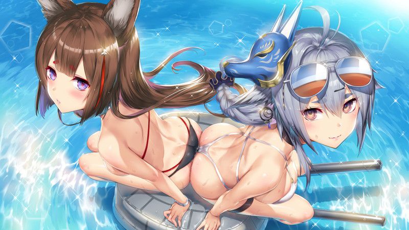 [100 sheets] summery blue sky and swimsuit beautiful girl's non-erotic secondary image summary Part 2 84