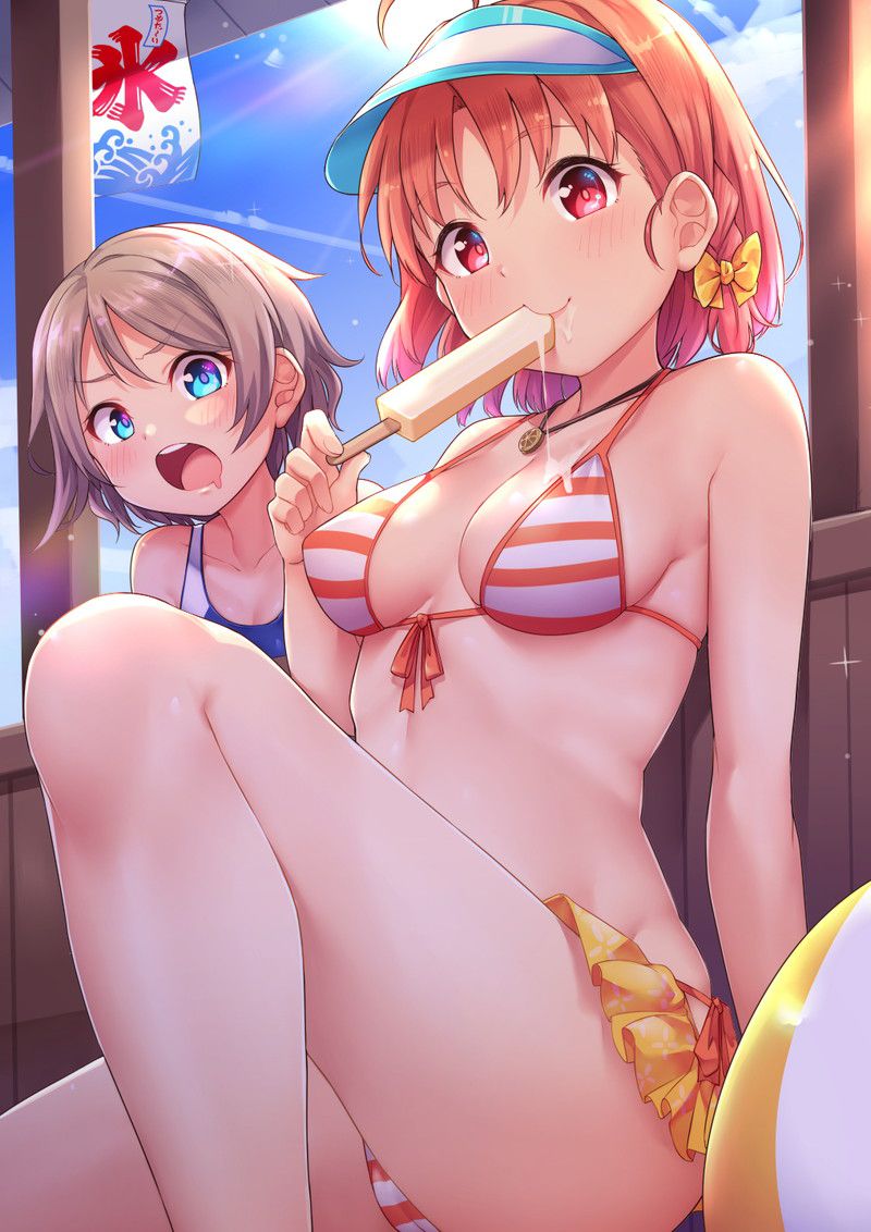 [100 sheets] summery blue sky and swimsuit beautiful girl's non-erotic secondary image summary Part 2 86