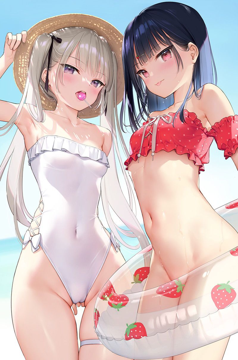 [100 sheets] summery blue sky and swimsuit beautiful girl's non-erotic secondary image summary Part 2 87