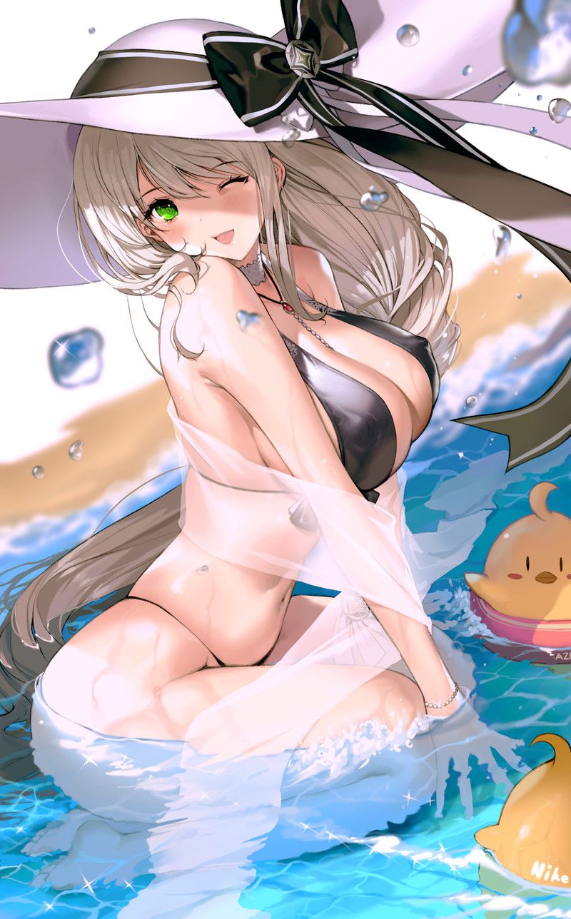 [100 sheets] summery blue sky and swimsuit beautiful girl's non-erotic secondary image summary Part 2 88