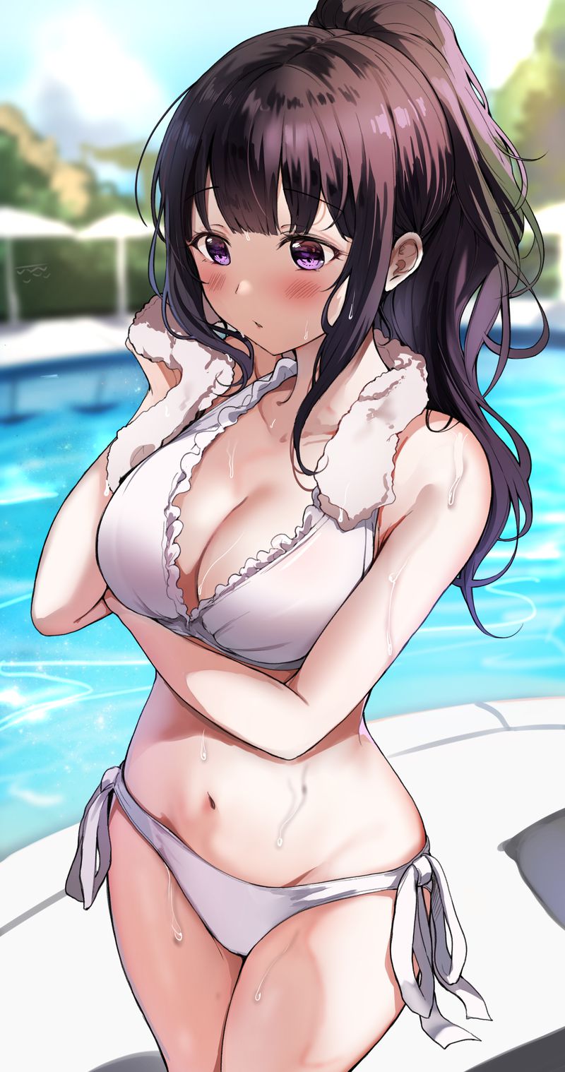 [100 sheets] summery blue sky and swimsuit beautiful girl's non-erotic secondary image summary Part 2 92