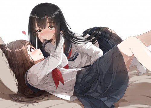 【Secondary erotic】 Here is an erotic image where lesbian girls flirt and etch 11