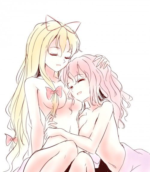 【Secondary erotic】 Here is an erotic image where lesbian girls flirt and etch 14
