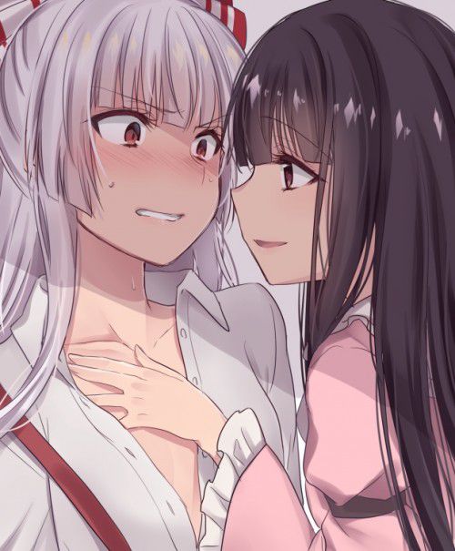 【Secondary erotic】 Here is an erotic image where lesbian girls flirt and etch 16