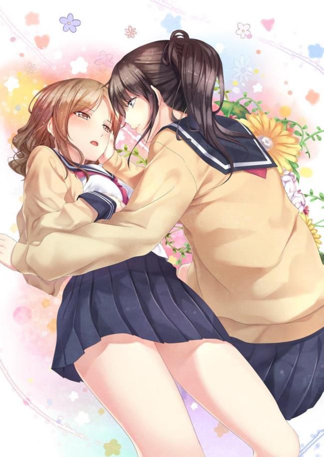 【Secondary erotic】 Here is an erotic image where lesbian girls flirt and etch 27
