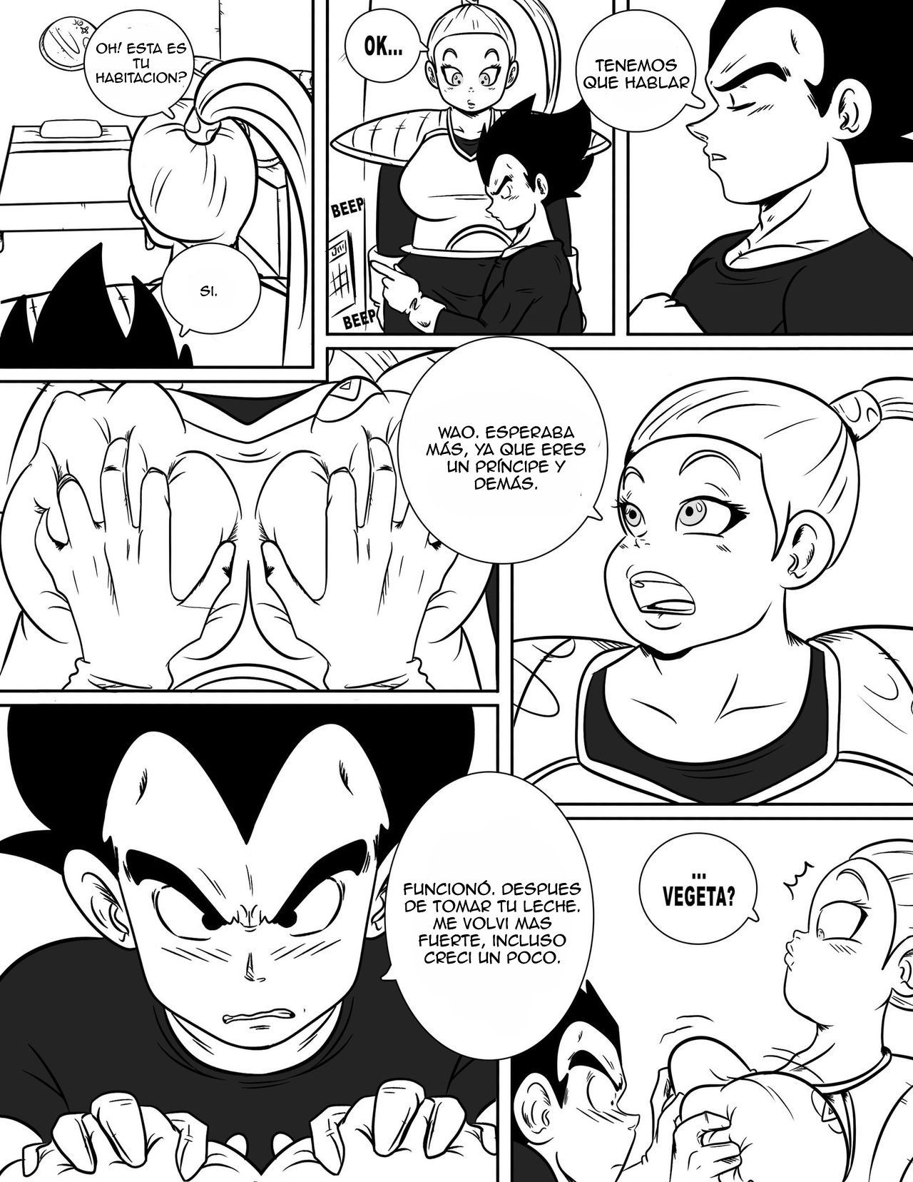 [Ukevegeta13] Enjoying Bonyu Boobies (Dragon Ball Z) [Spanish] 13