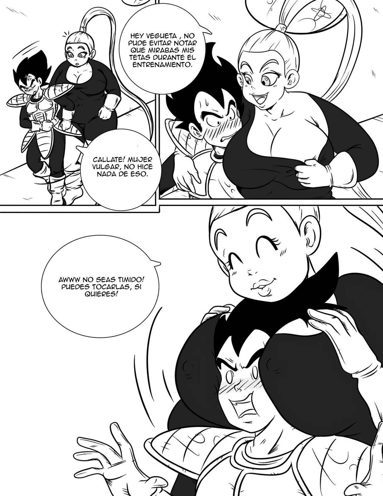 [Ukevegeta13] Enjoying Bonyu Boobies (Dragon Ball Z) [Spanish] 3