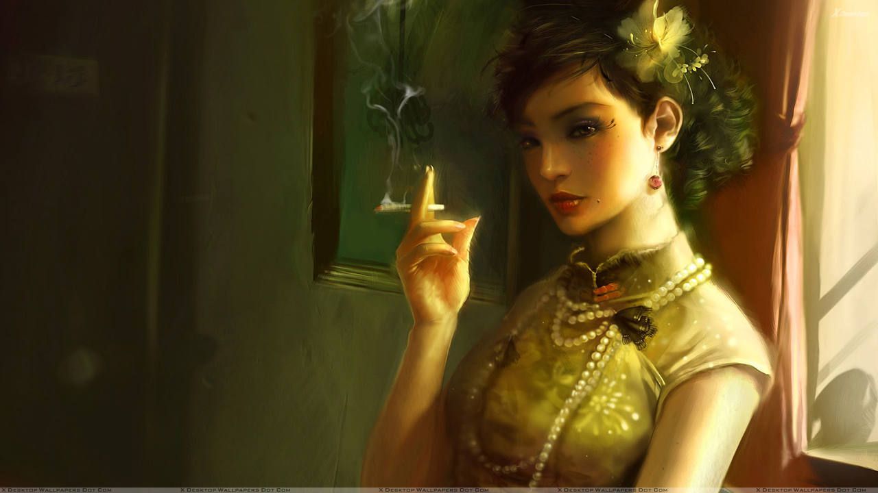 SMOKING GIRL HENTAY 10
