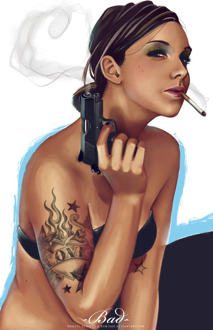 SMOKING GIRL HENTAY 22