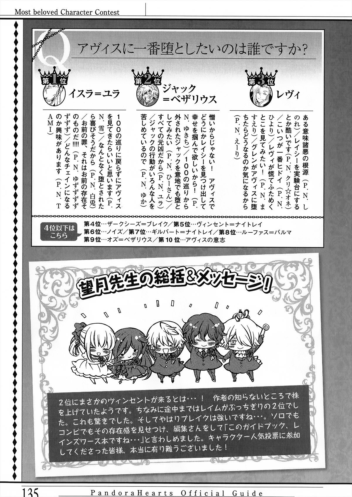 Pandora Hearts Guidebook 24+1: Last Dance パンドラハーツ オフィシャルガイド 24 + 1 ~Last Dance! 139