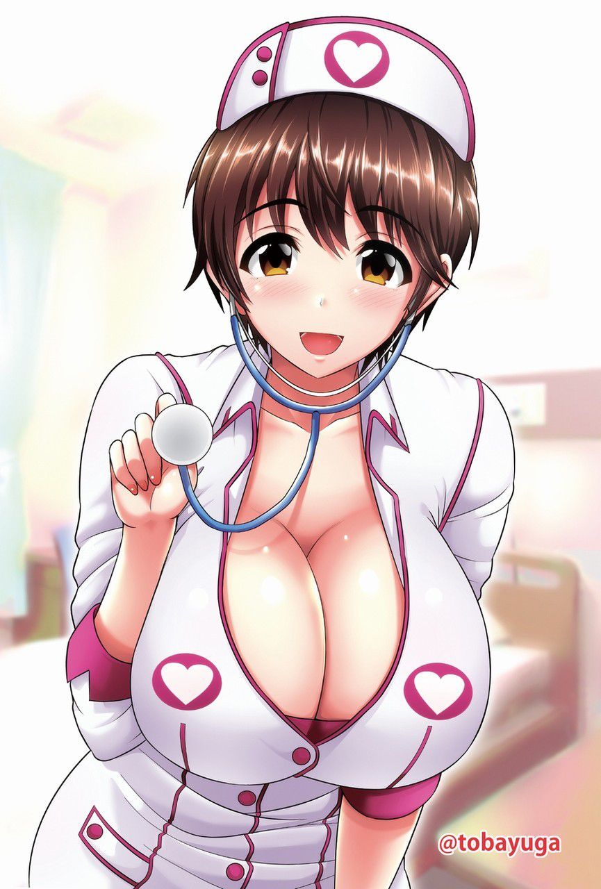 Two-dimensional erotic image of nurse who would like you to become a succubus older sister who is better than an angel in a white coat 30