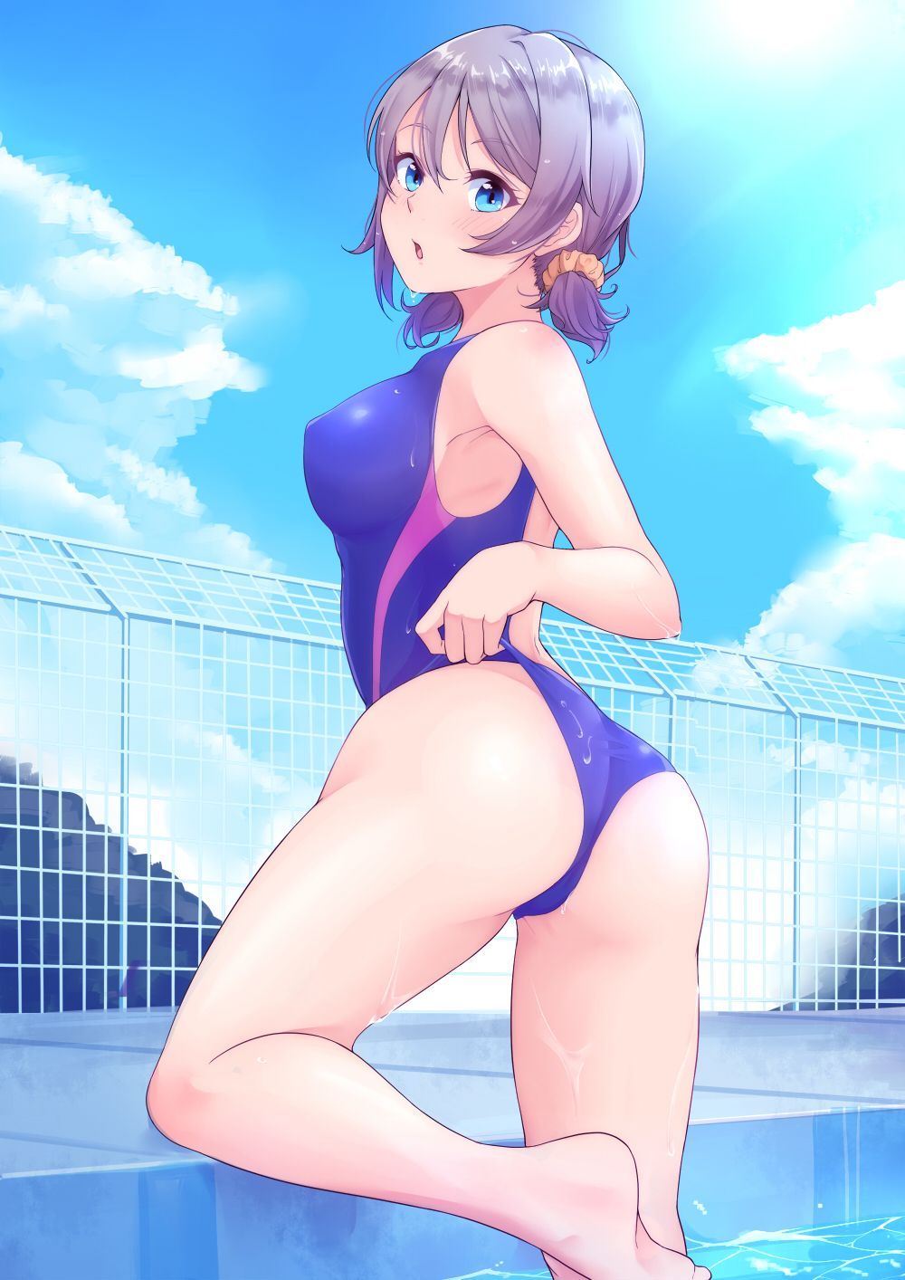 Erotic anime summary Beautiful girls who want to commit even now wearing swimsuits [secondary erotic] 14