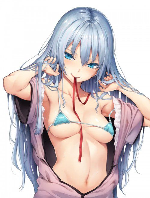 2D erotic image of a girl who has lower breasts that she wants to scoop out unintentionally 13