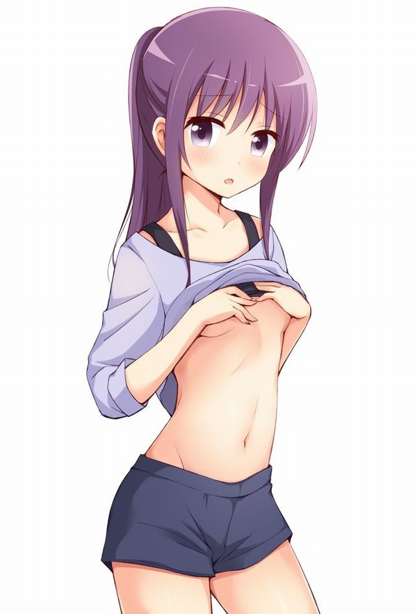 2D erotic image of a girl who has lower breasts that she wants to scoop out unintentionally 17