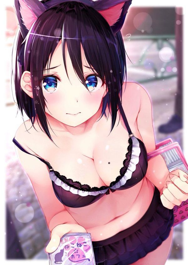 【Secondary erotic】 Here is an erotic image of a girl wearing cute underwear and swimsuit with frills 1