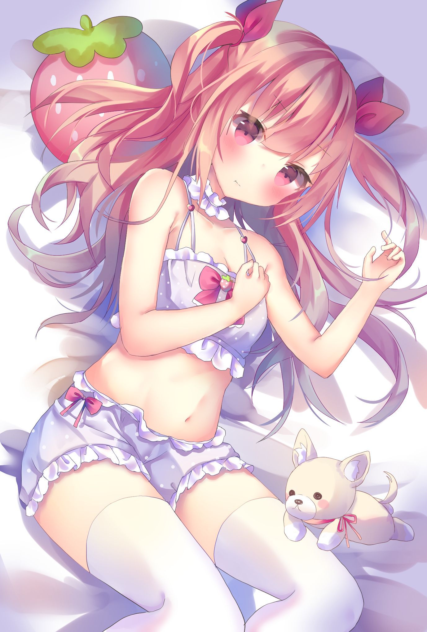 【Secondary erotic】 Here is an erotic image of a girl wearing cute underwear and swimsuit with frills 12