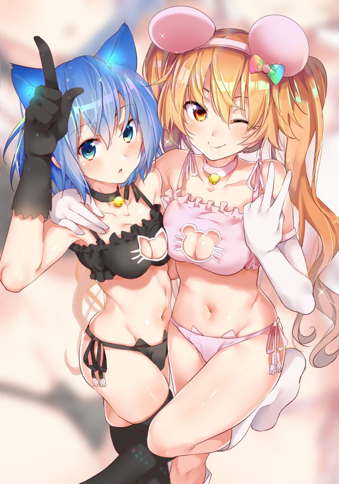 【Secondary erotic】 Here is an erotic image of a girl wearing cute underwear and swimsuit with frills 14