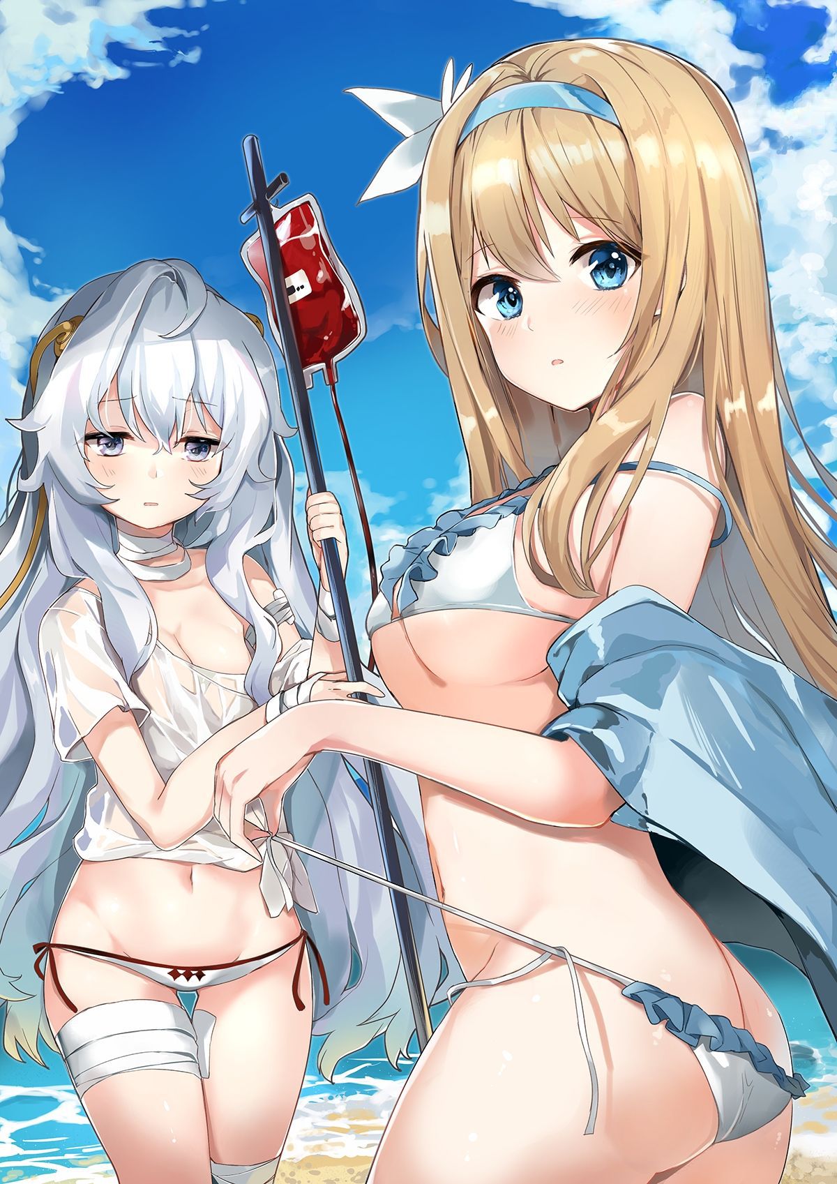 【Secondary erotic】 Here is an erotic image of a girl wearing cute underwear and swimsuit with frills 28