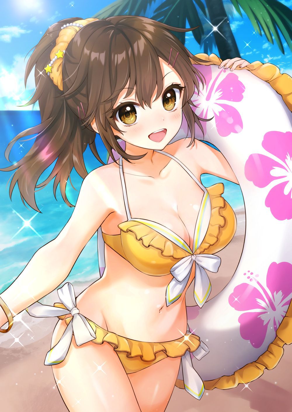 【Secondary erotic】 Here is an erotic image of a girl wearing cute underwear and swimsuit with frills 3