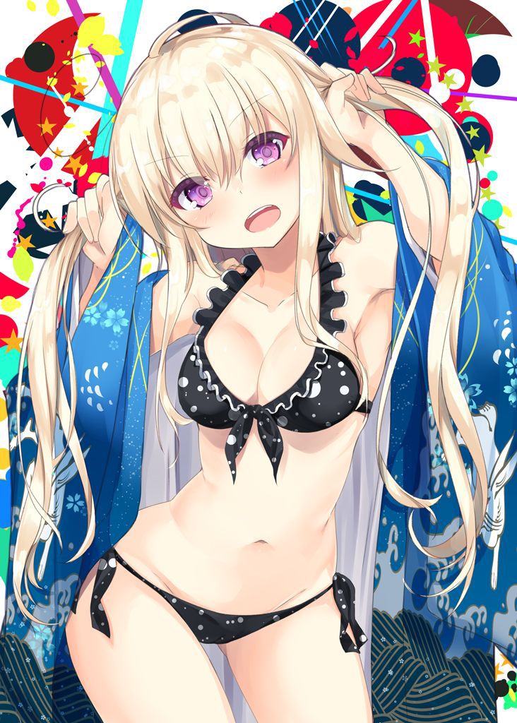 【Secondary erotic】 Here is an erotic image of a girl wearing cute underwear and swimsuit with frills 30