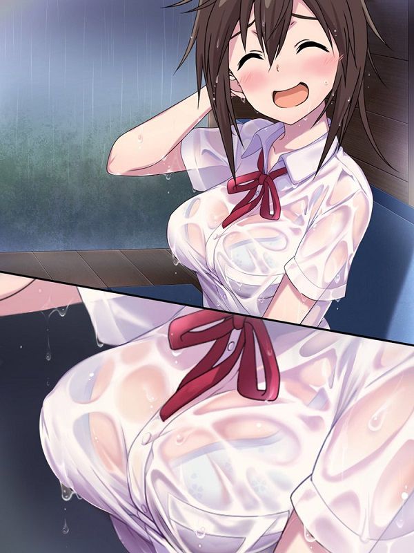 【Secondary erotic】 Here is the erotic image of a wet sheer girl whose underwear and other things are transparent and visible 1