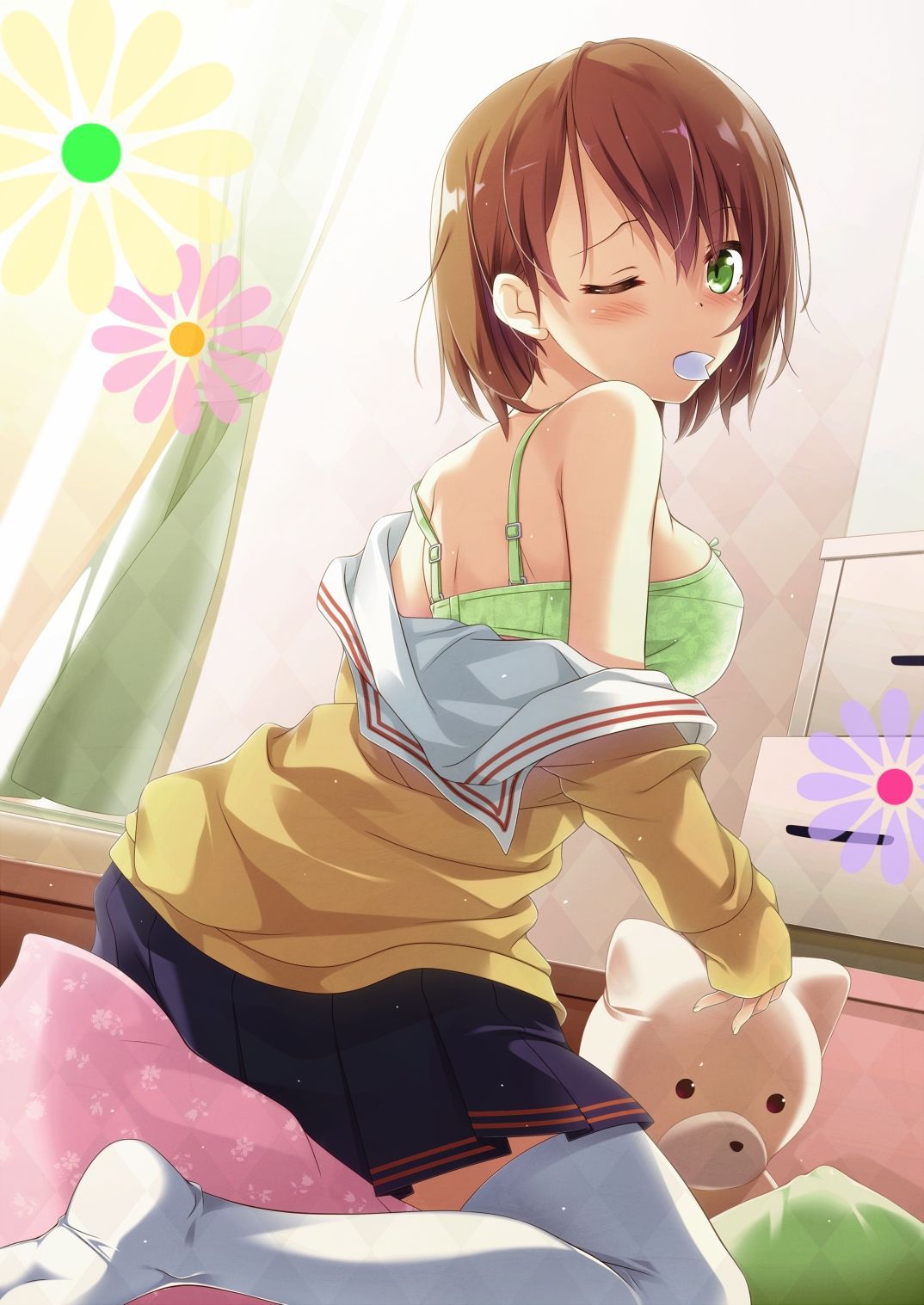 Erotic anime summary underwear is green beautiful girls [secondary erotic] 24