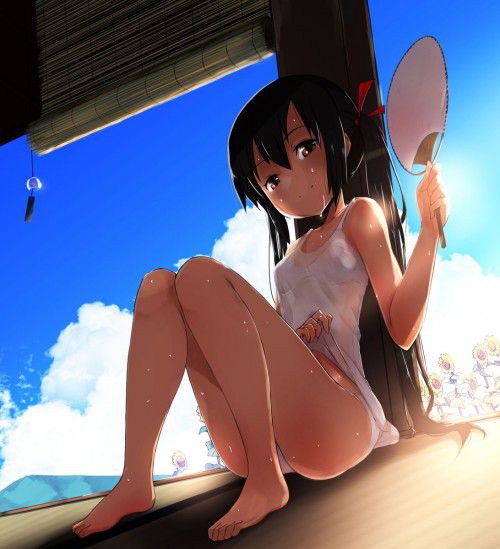 【Secondary erotic】 Here is an erotic image of a girl who gets wet or the fabric is thin and the bra is transparent 4