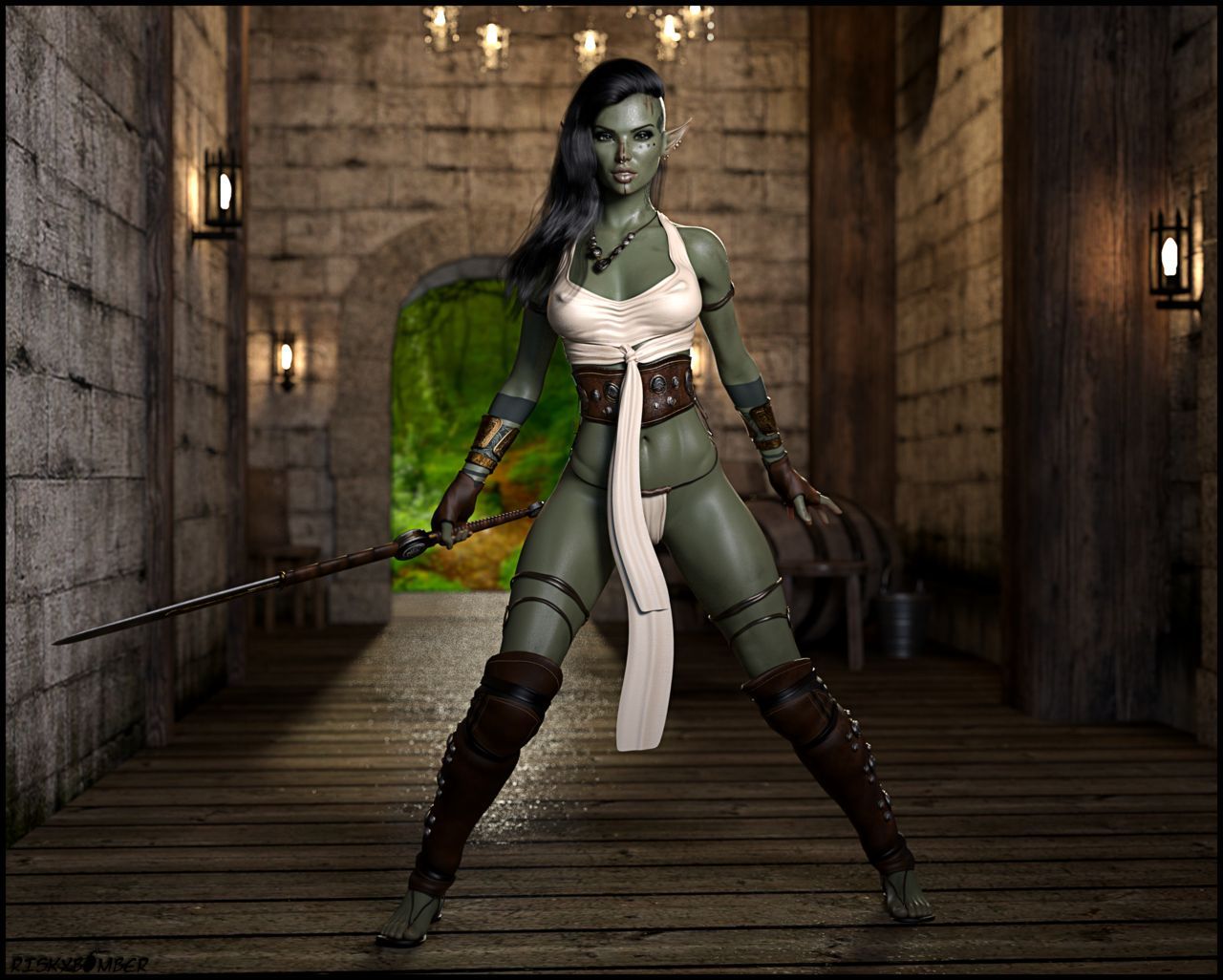 Riskybomber - Orc Huntress 1