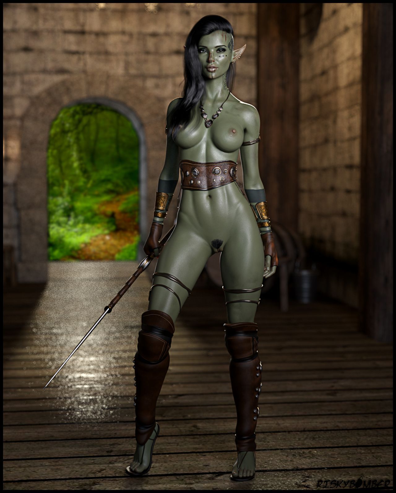 Riskybomber - Orc Huntress 3