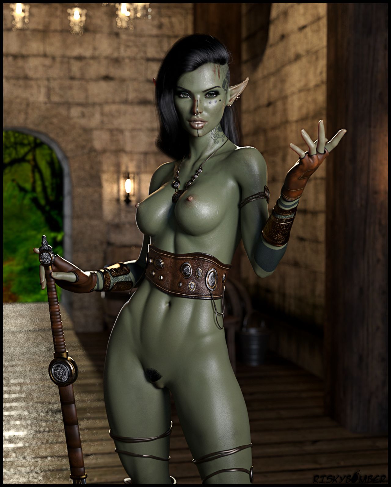 Riskybomber - Orc Huntress 4