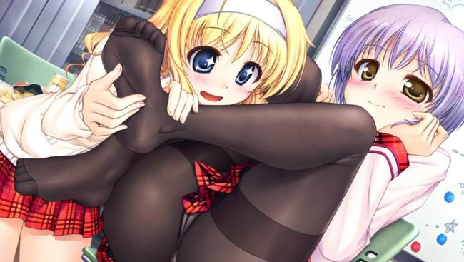 Erotic anime summary Pants that look through pantyhose are very beautiful girls and beautiful girls [secondary erotic] 23