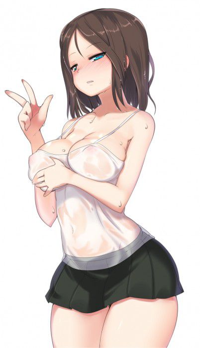 【Secondary erotic】 Here is the erotic image of a girl whose nipples are transparent 13