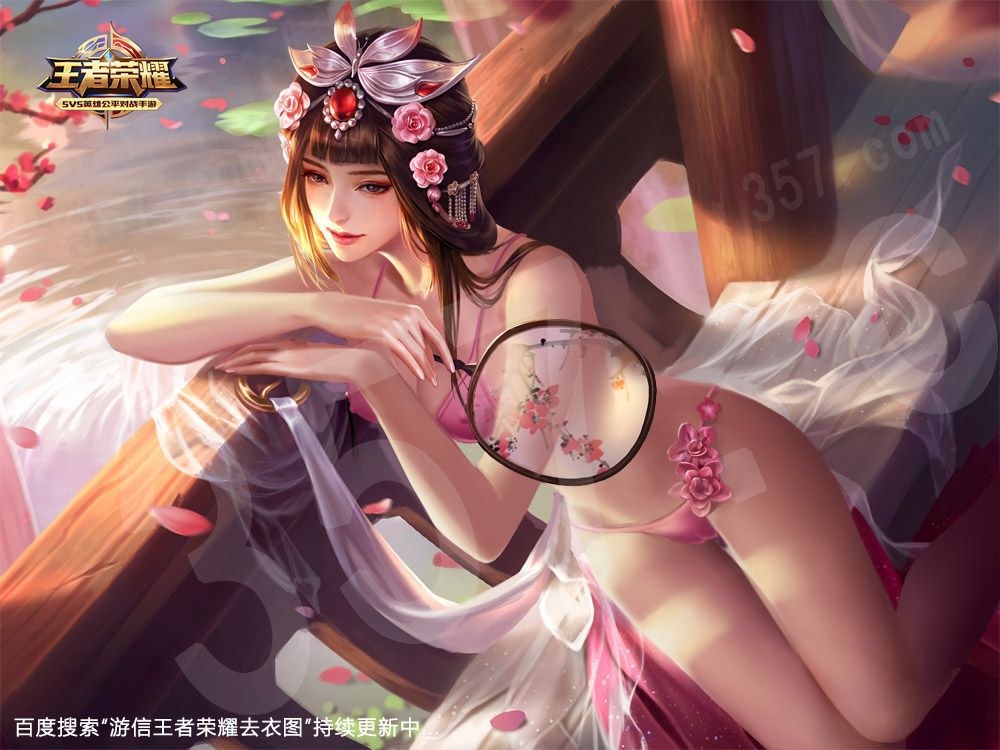 female heros removing clothes of Honor of Kings ;游信-女英雄王者荣耀去衣图 136