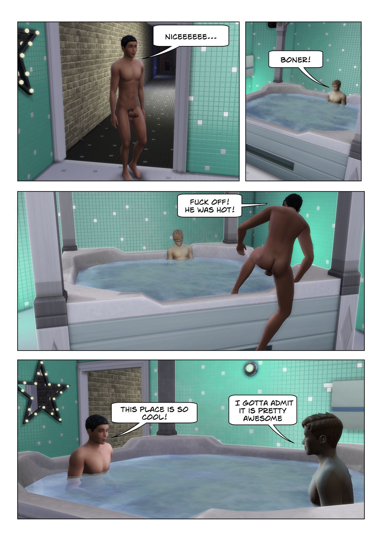 (ENG) Orion sauna series part 1 (gay sims stories) 17