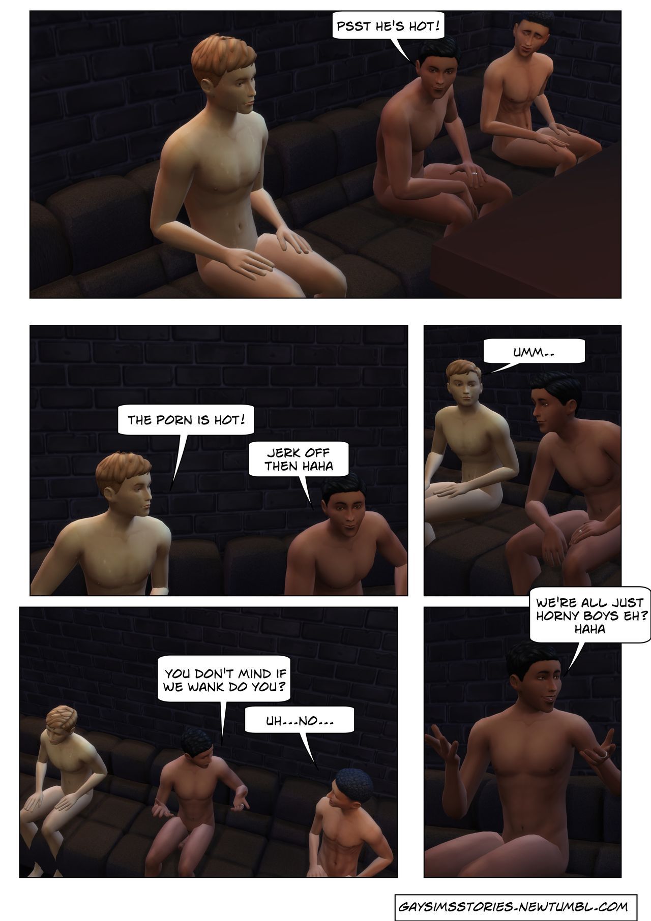 (ENG) Orion sauna series part 1 (gay sims stories) 28