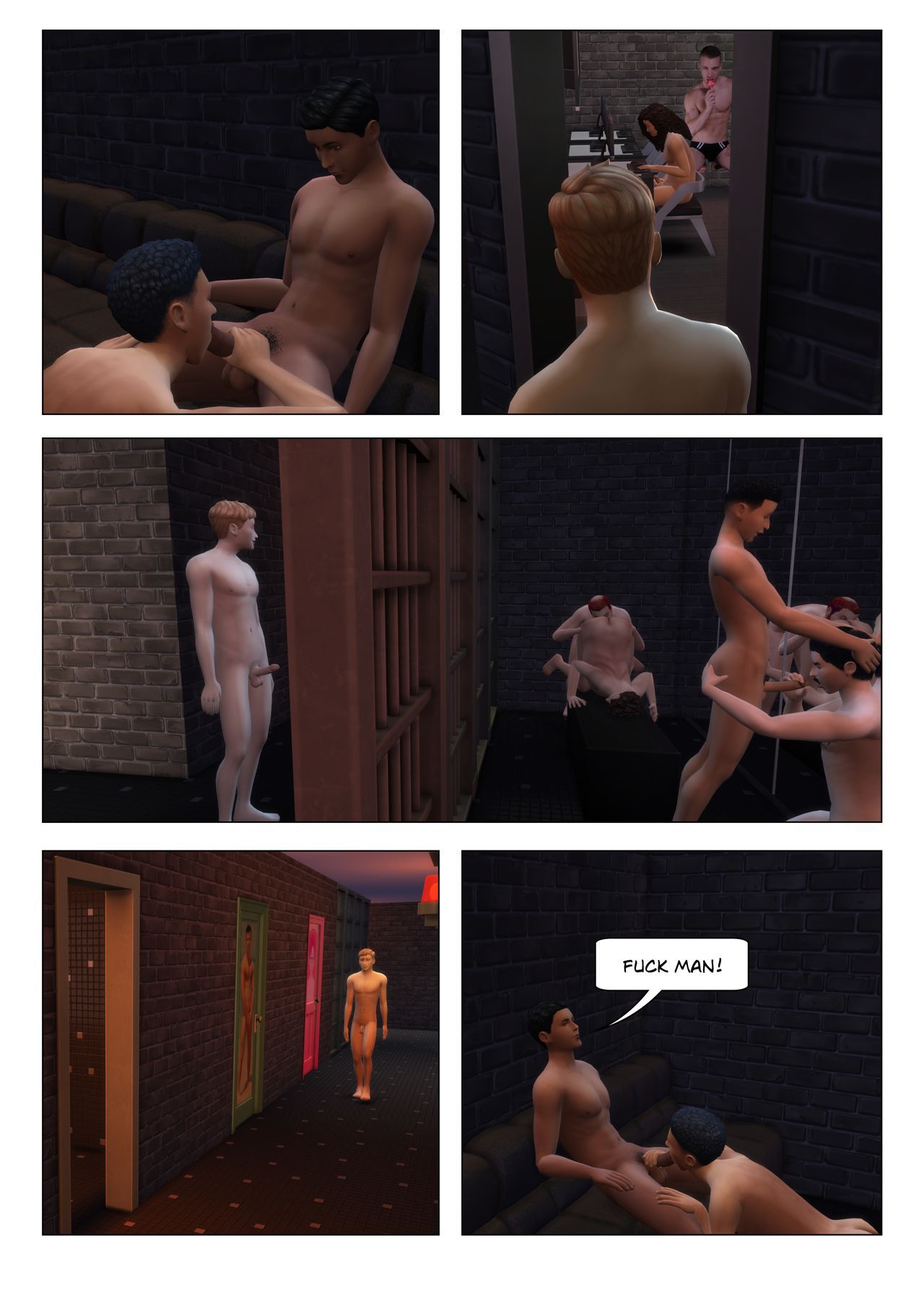 (ENG) Orion sauna series part 1 (gay sims stories) 31