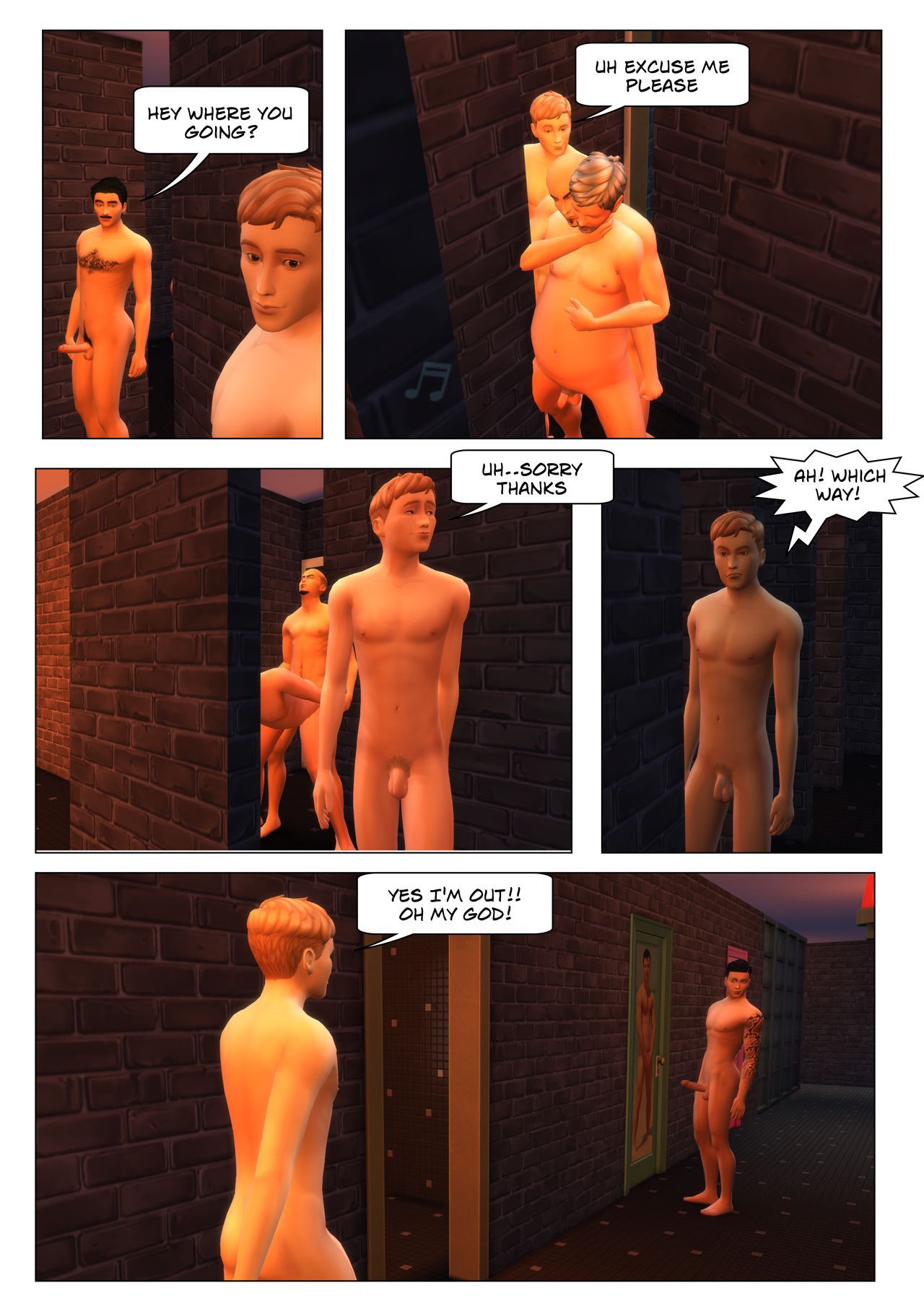 (ENG) Orion sauna series part 1 (gay sims stories) 33