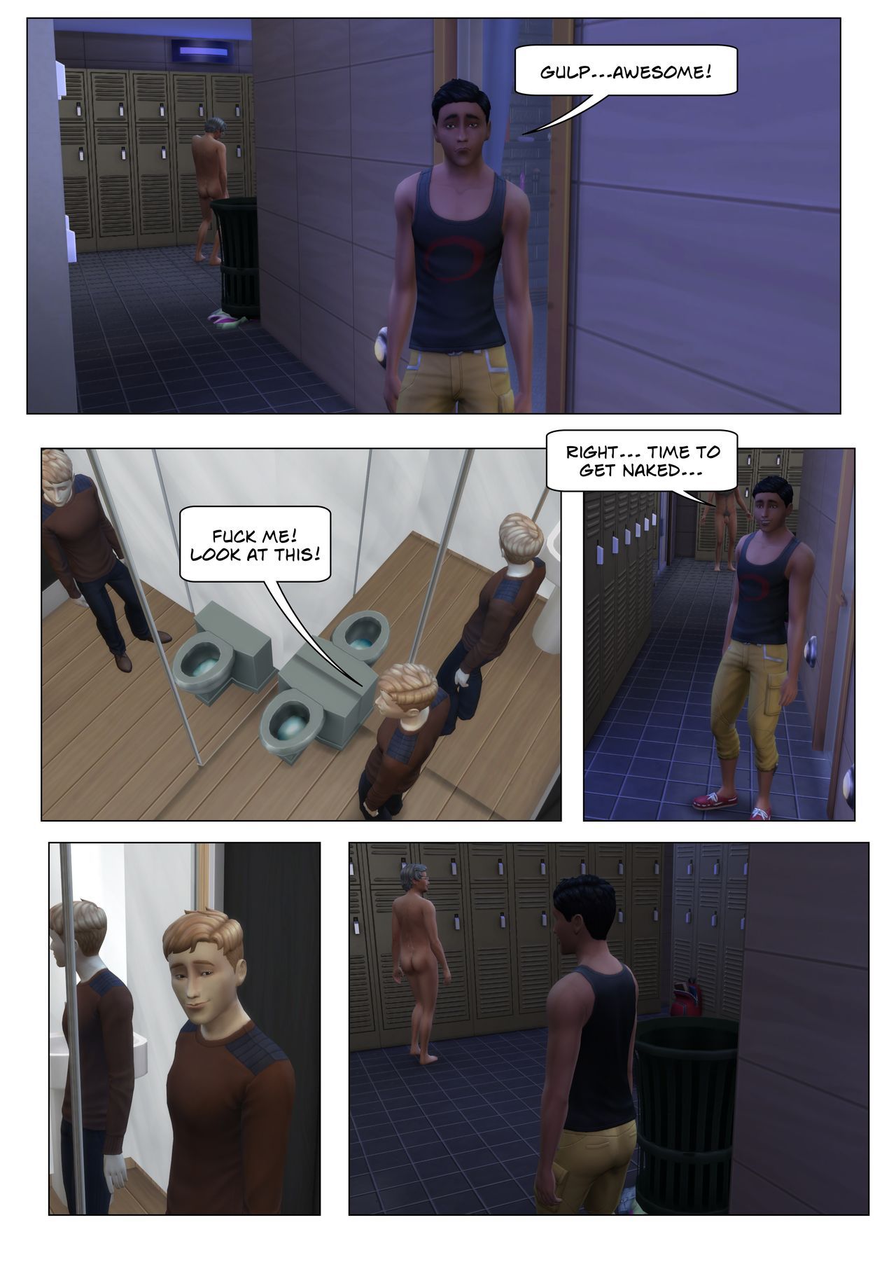 (ENG) Orion sauna series part 1 (gay sims stories) 5