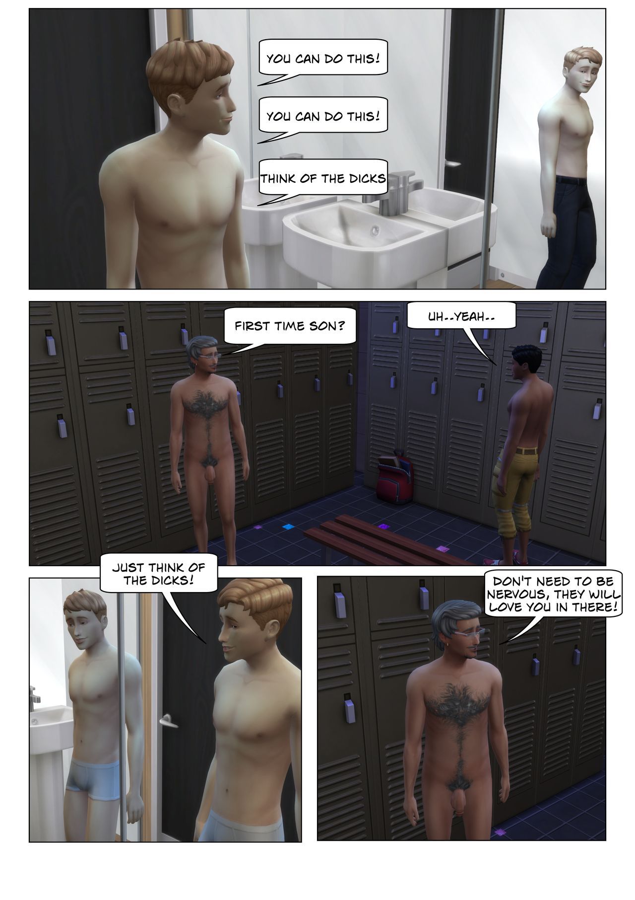 (ENG) Orion sauna series part 1 (gay sims stories) 6