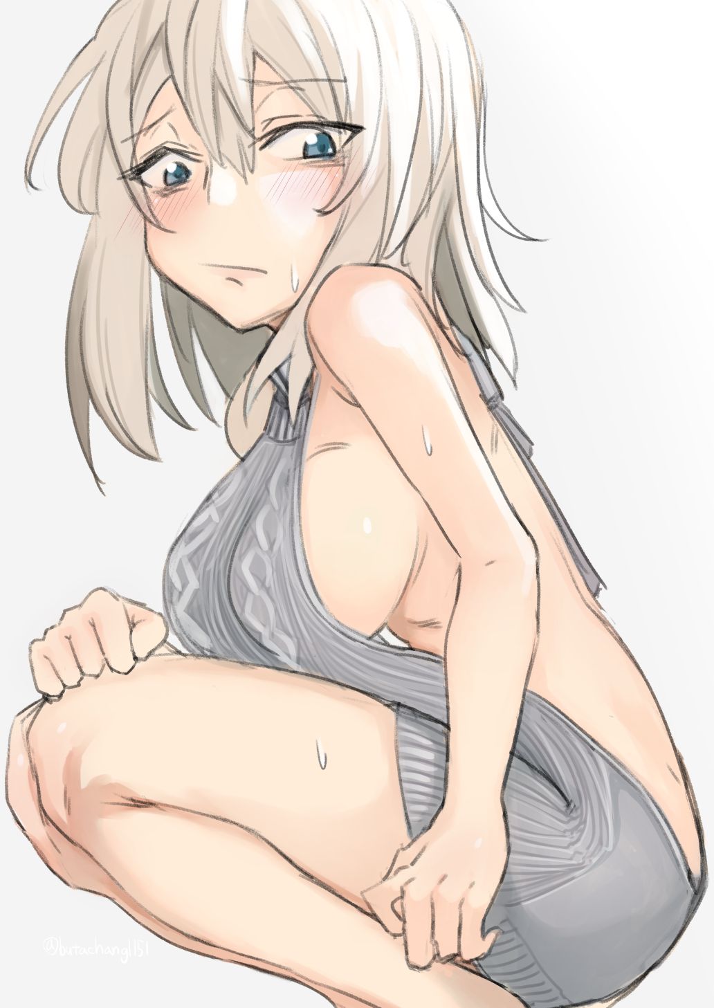 Erotic anime summary Beautiful girls who seduce with a beautiful naked sweater [50 sheets] 9