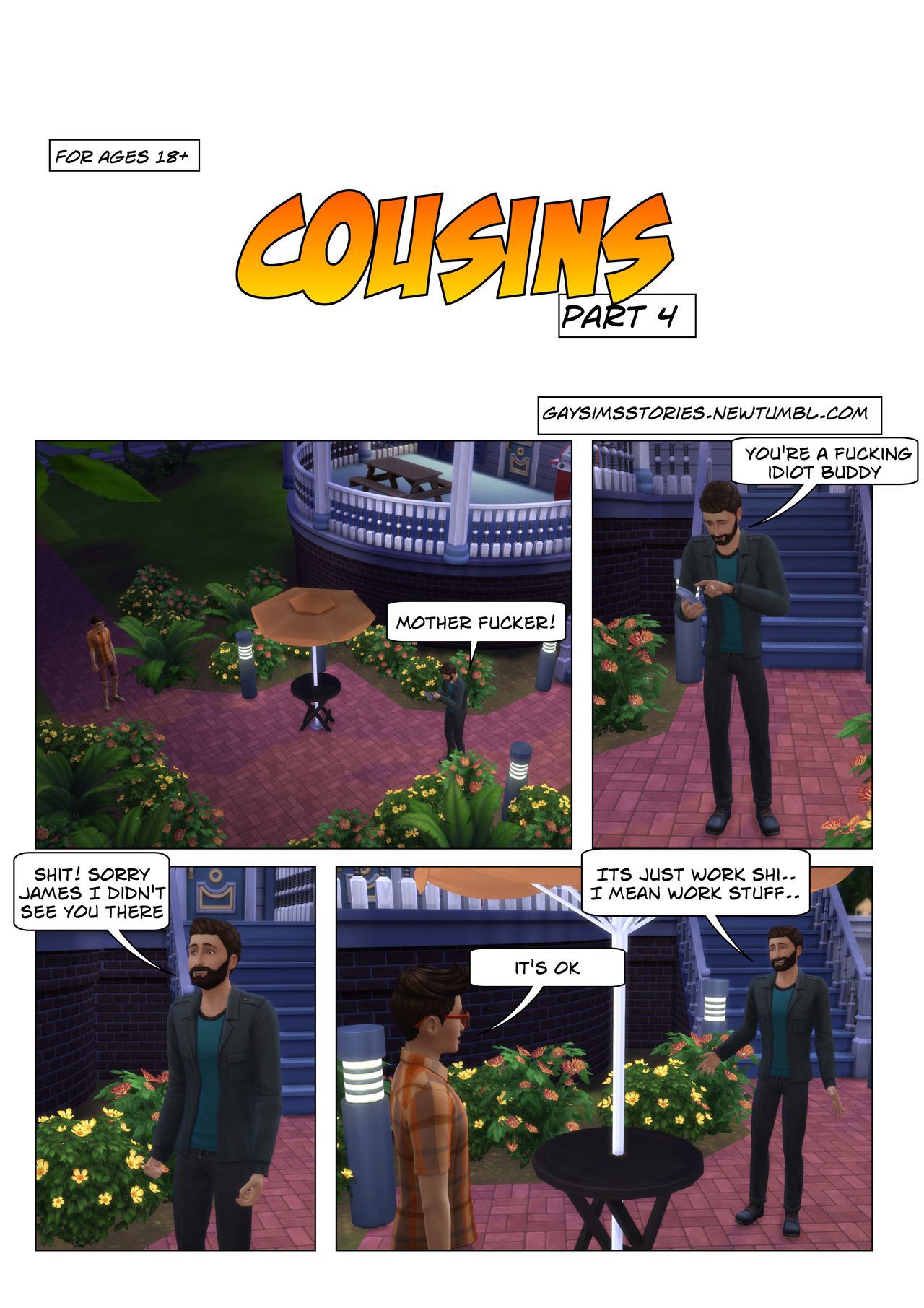 (ENG) Cousins comic part 4 (gay sims stories) 1