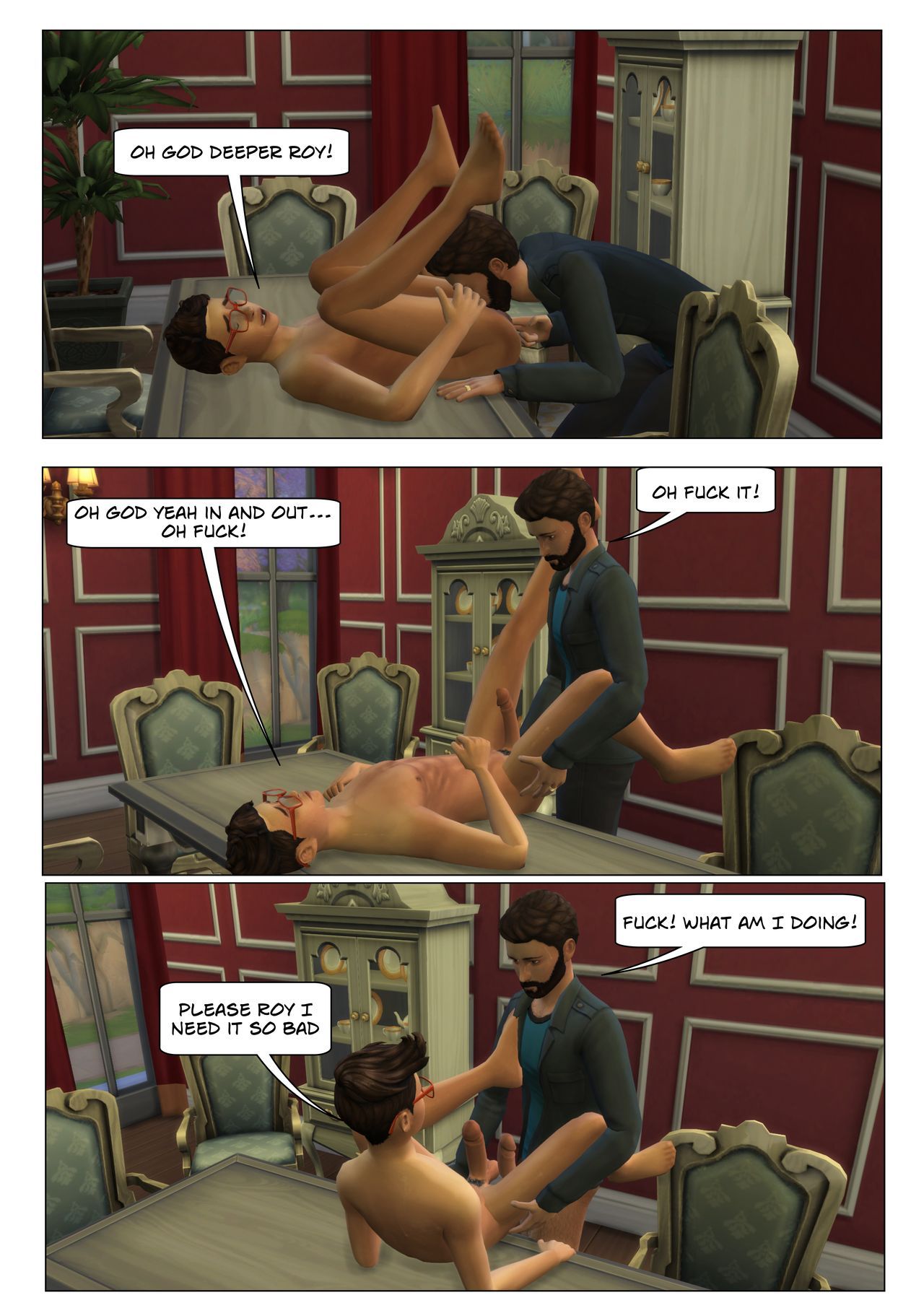 (ENG) Cousins comic part 4 (gay sims stories) 11