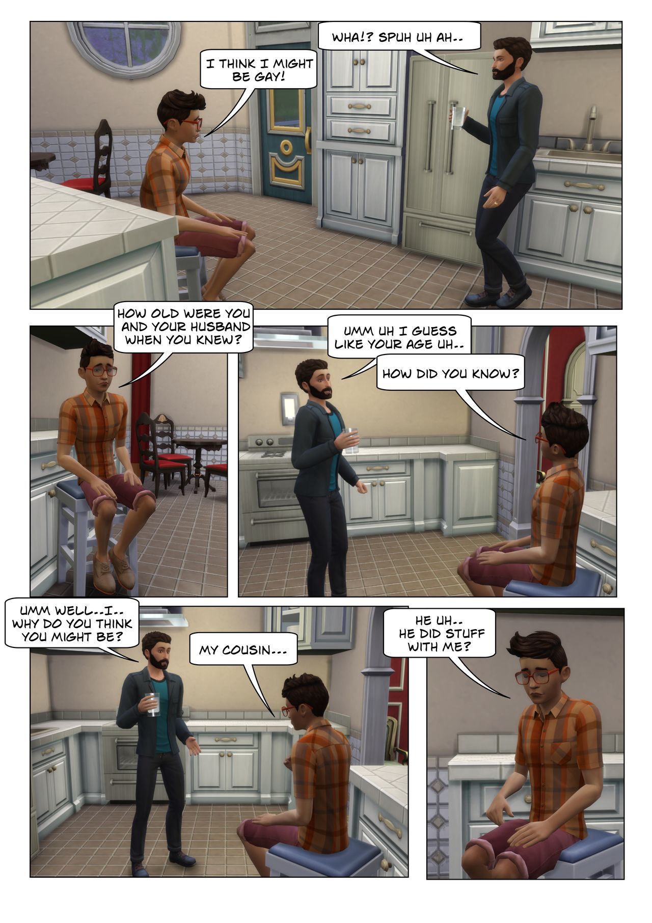 (ENG) Cousins comic part 4 (gay sims stories) 3