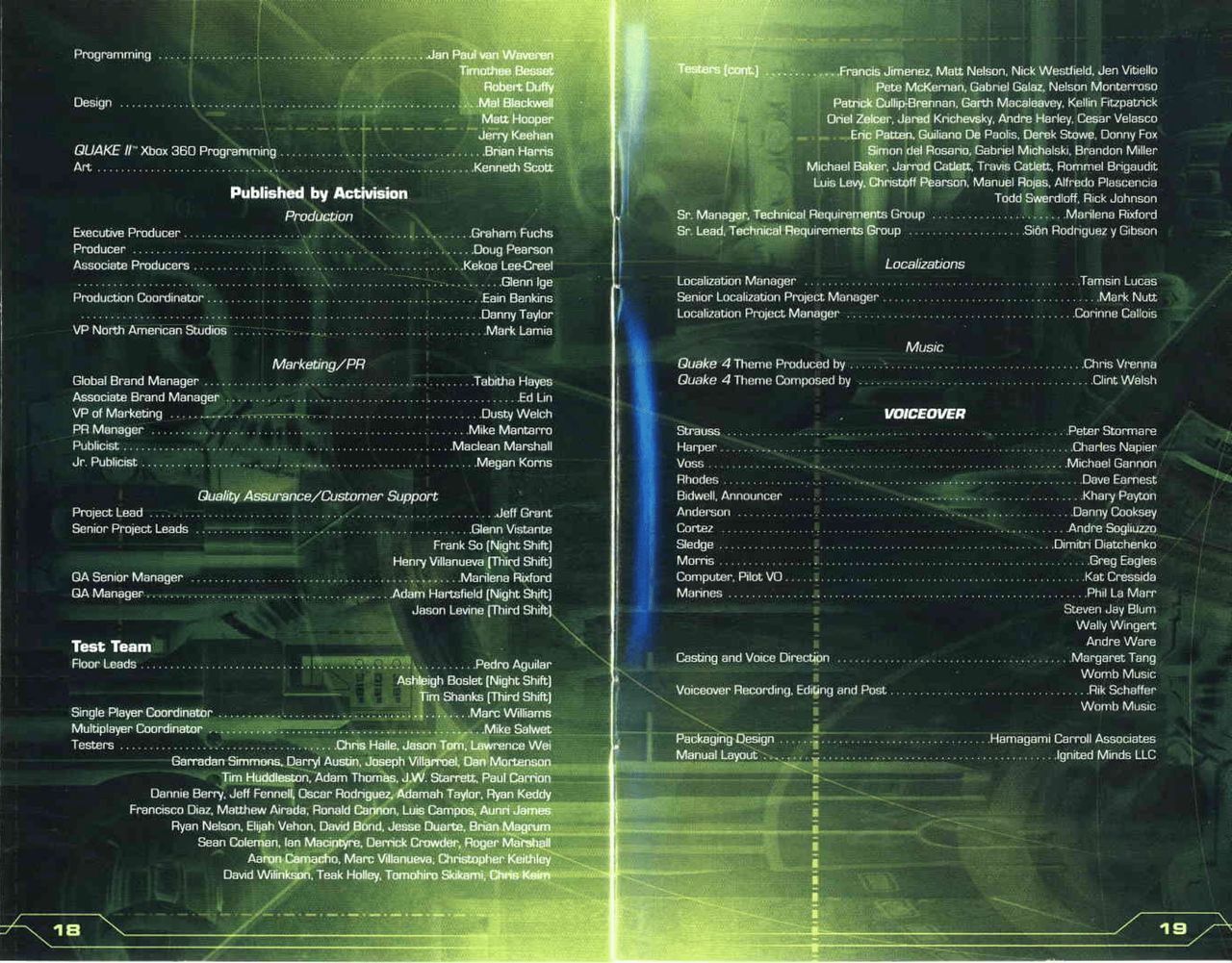 Quake 4 (Xbox 360) Game Manual 11