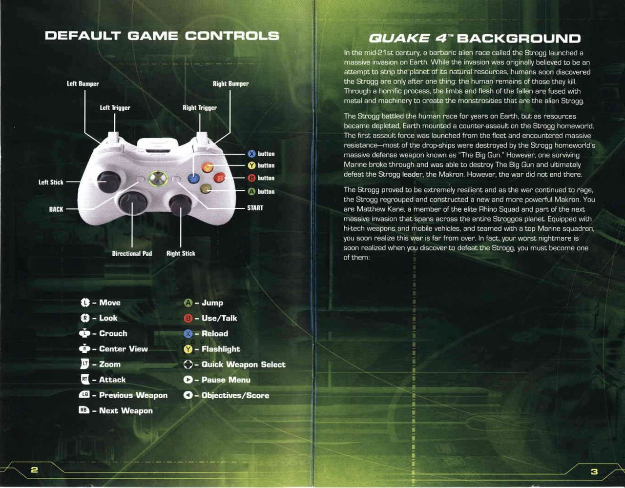 Quake 4 (Xbox 360) Game Manual 3