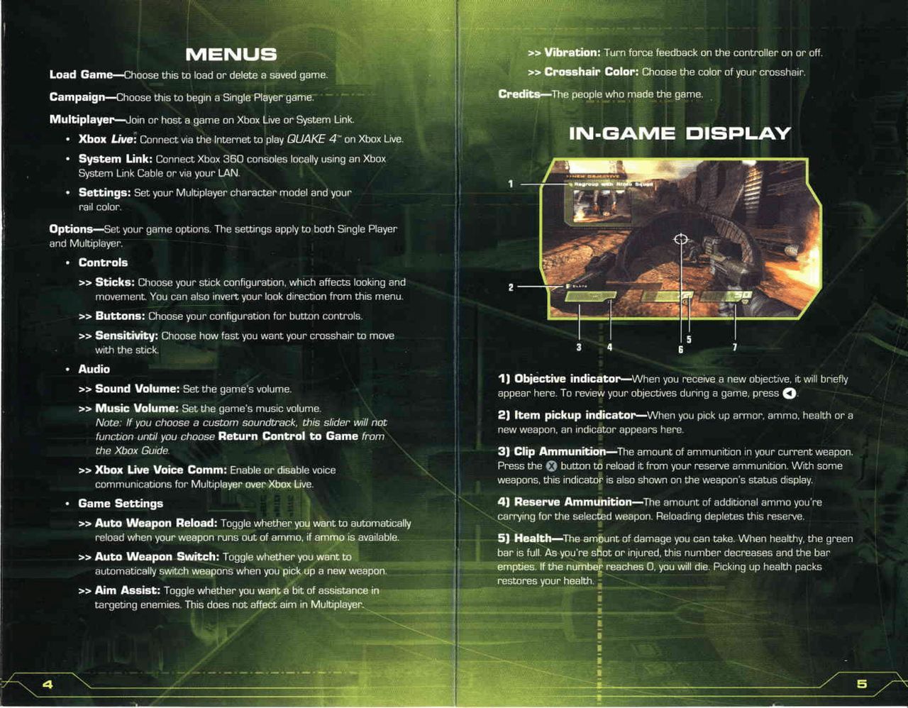 Quake 4 (Xbox 360) Game Manual 4