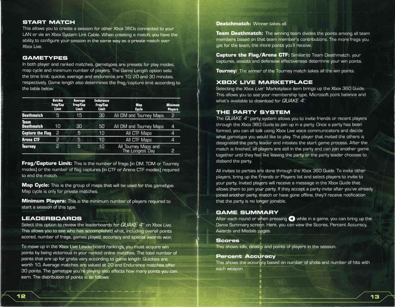 Quake 4 (Xbox 360) Game Manual 8