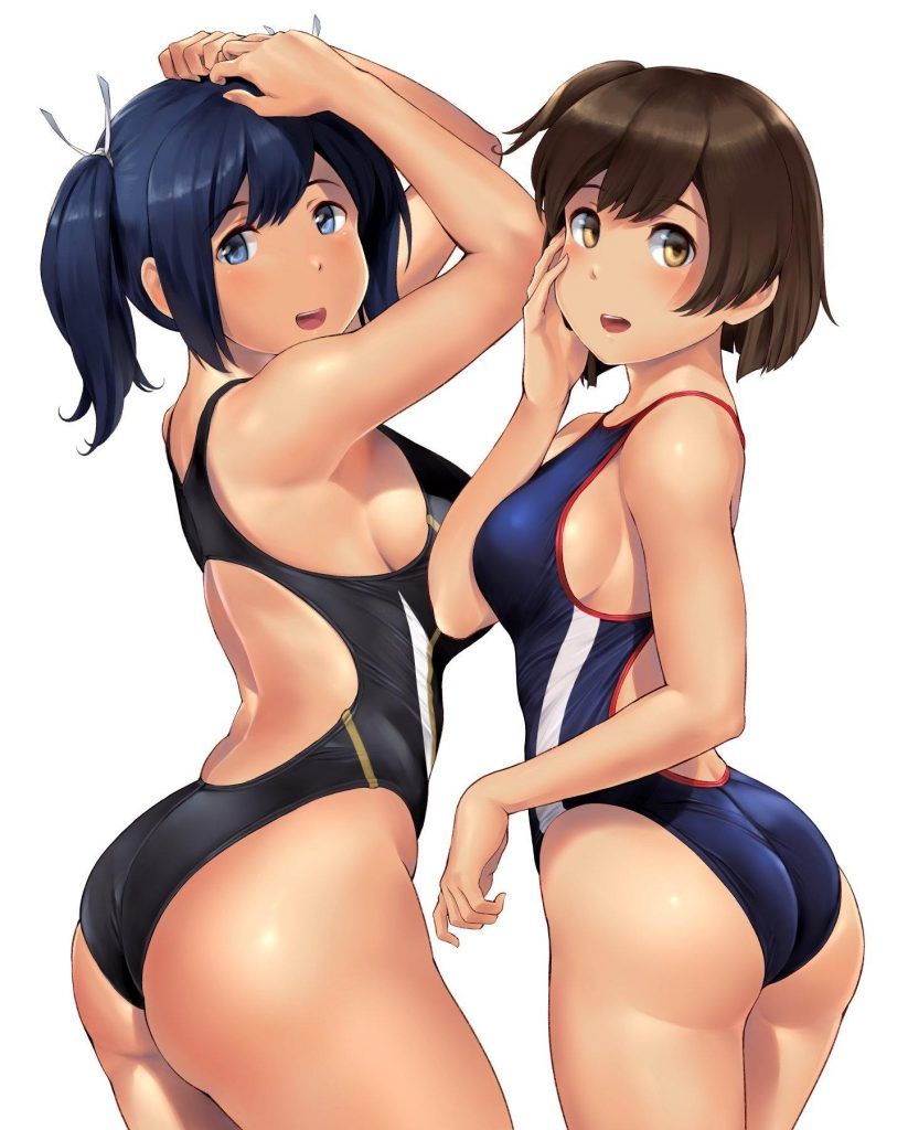 Cute 2D image of swimming swimsuit. 13