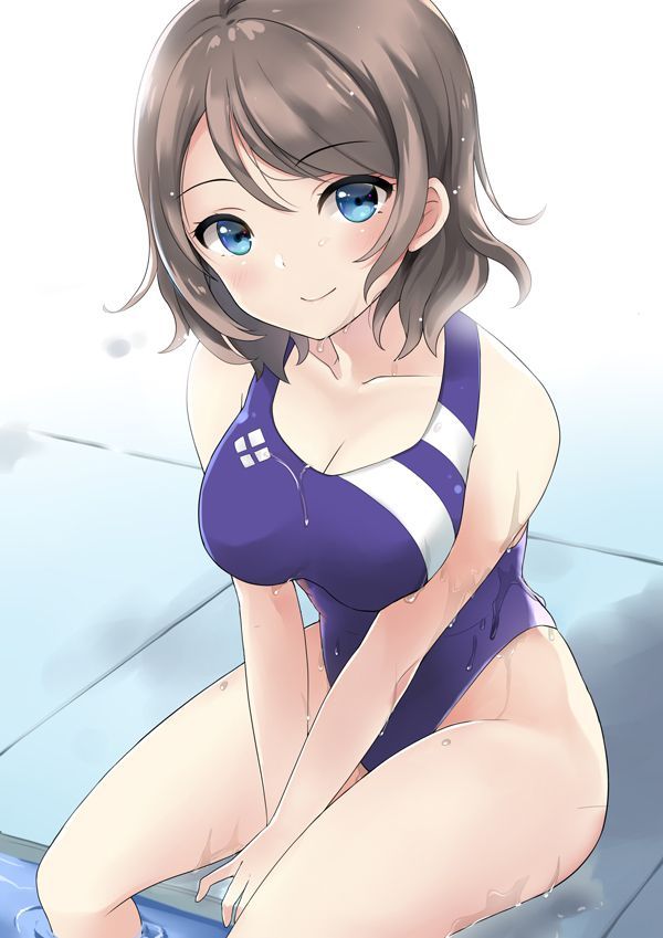 Cute 2D image of swimming swimsuit. 14